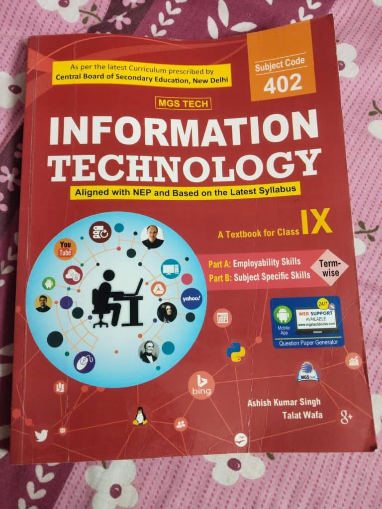 Information technology subject code 402 Class 9