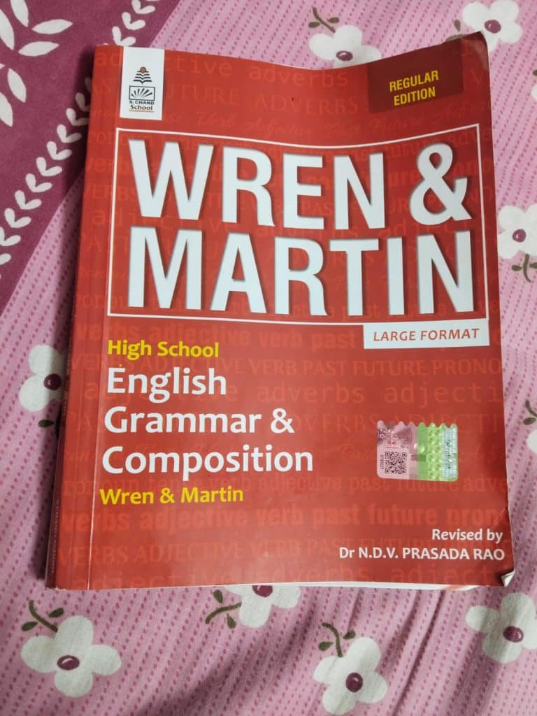 Wren and martin Grammer book high school