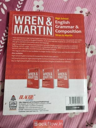 Wren and martin Grammer book high school