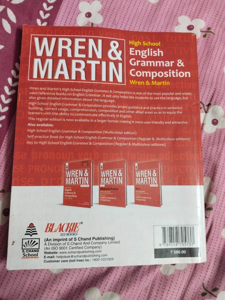 Wren and martin Grammer book high school photo 2