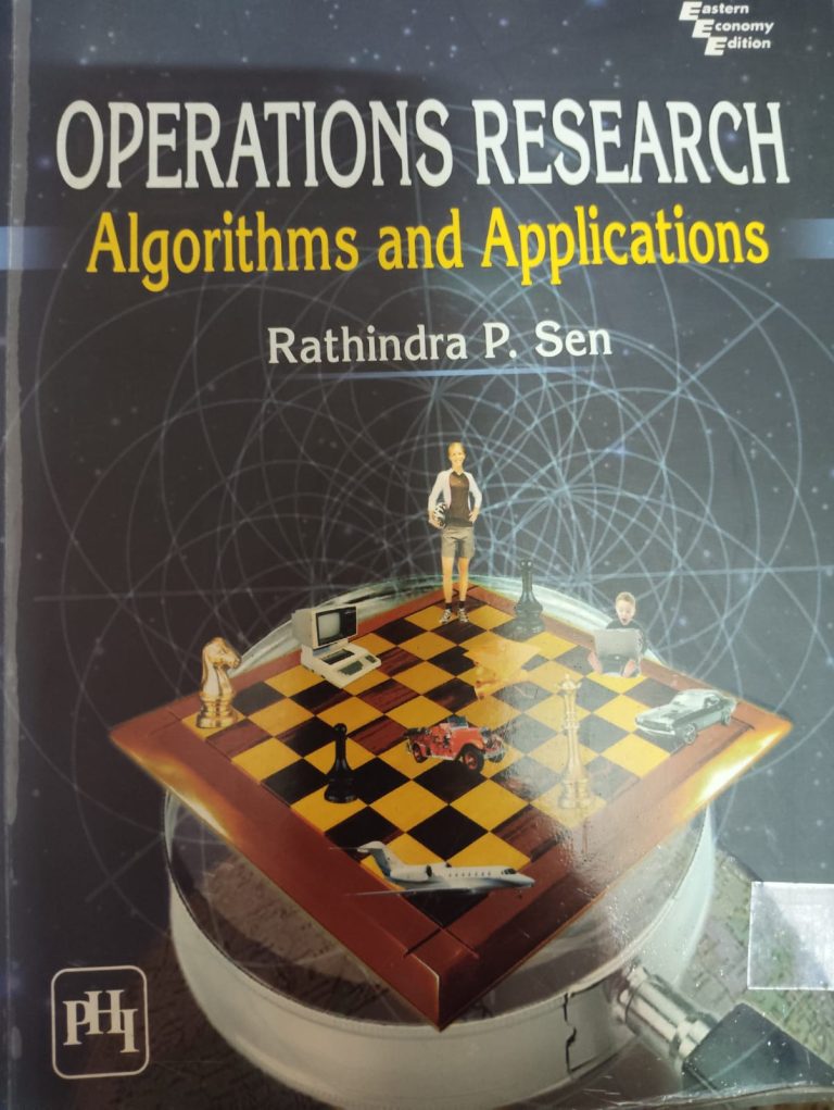 Operations Research by Rathindra P. Sen