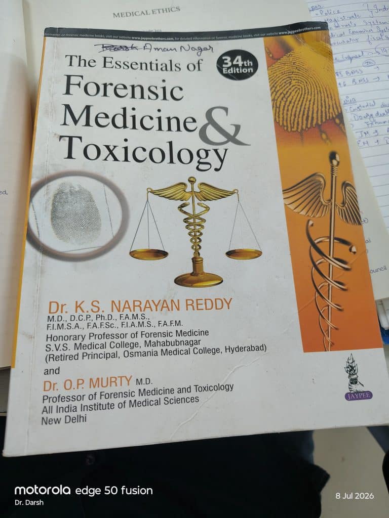 The essential of forensic medicine and toxicology