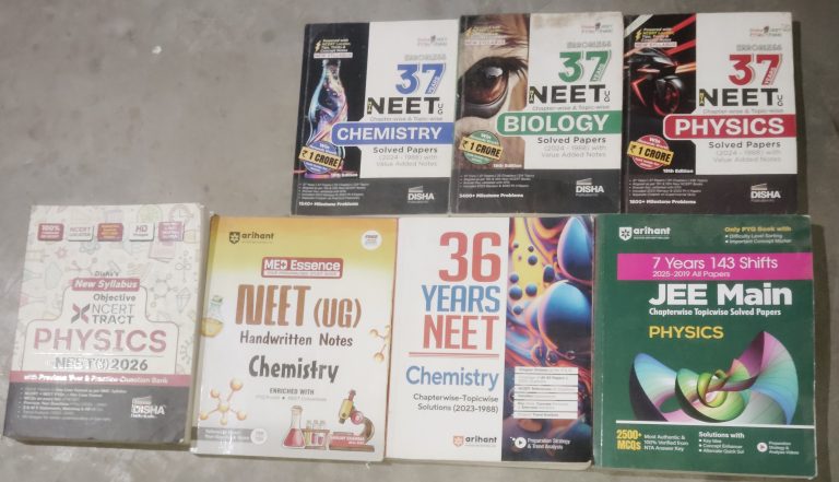 NEET & JEE PYQ Books Set | Disha + Arihant | E