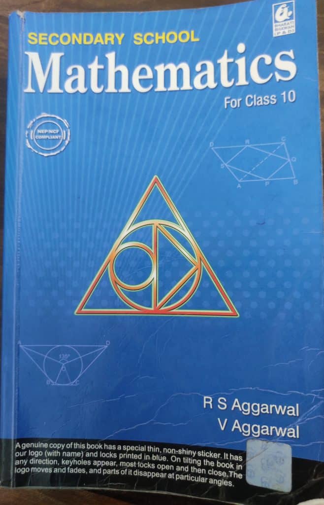 Aggarwal for Class 10 mathematics