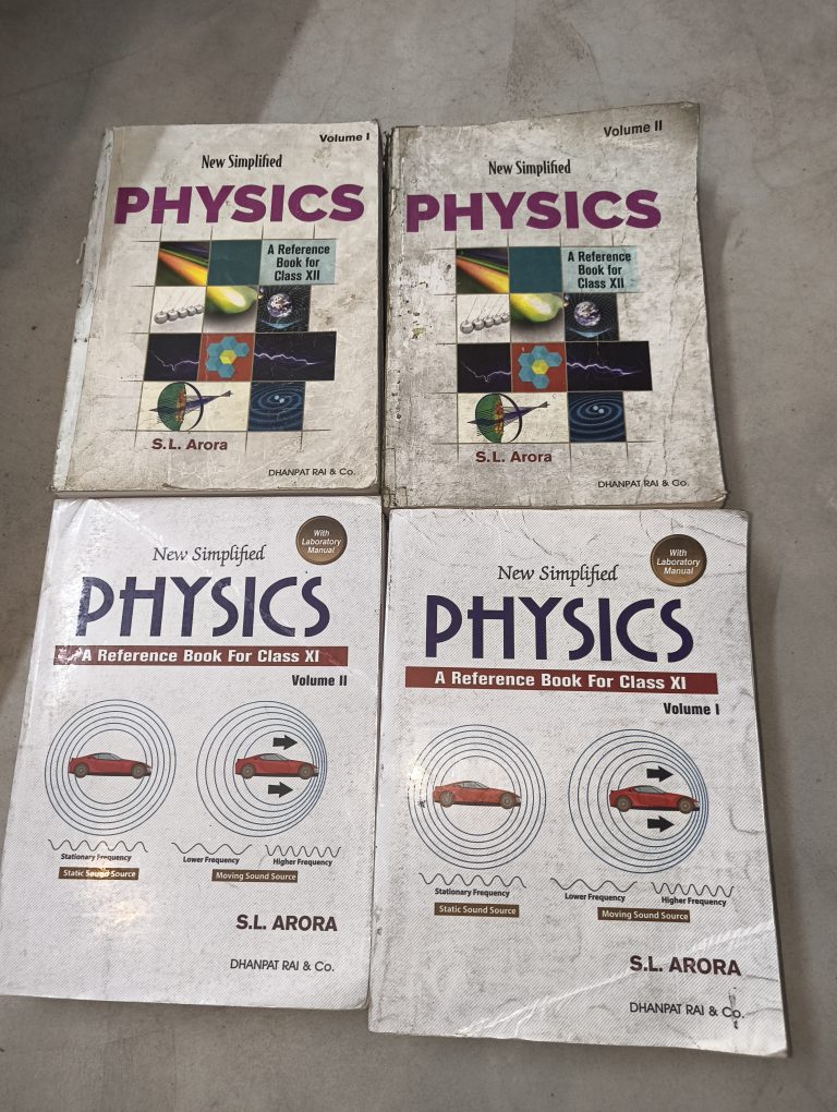 S.L. Arora Class 11 & 12 Physics 4-Book Set