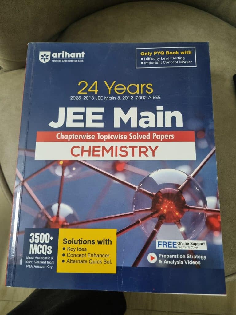 Arihant JEE Main Solved paper PYQ, Chemistry
