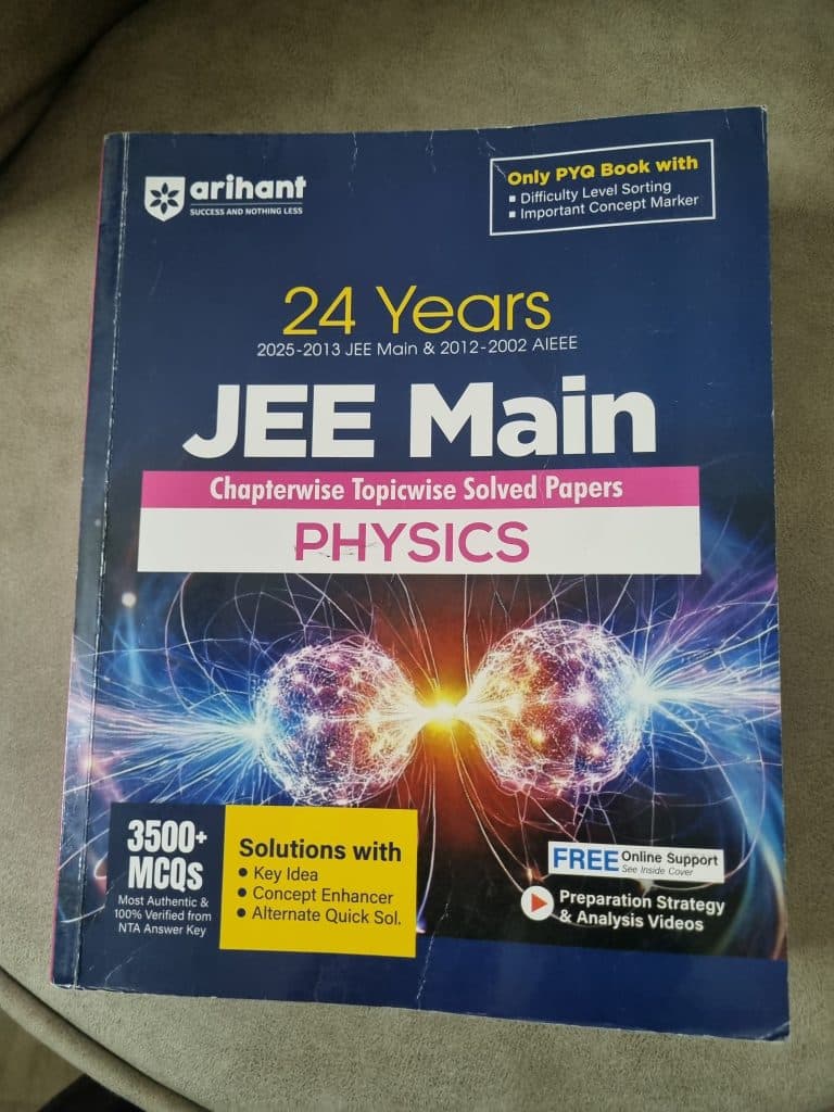 Arihant JEE Main Solved paper PYQ, Physics