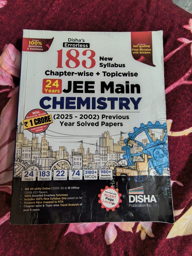 jee mains disha pyqs [ chemistry ]