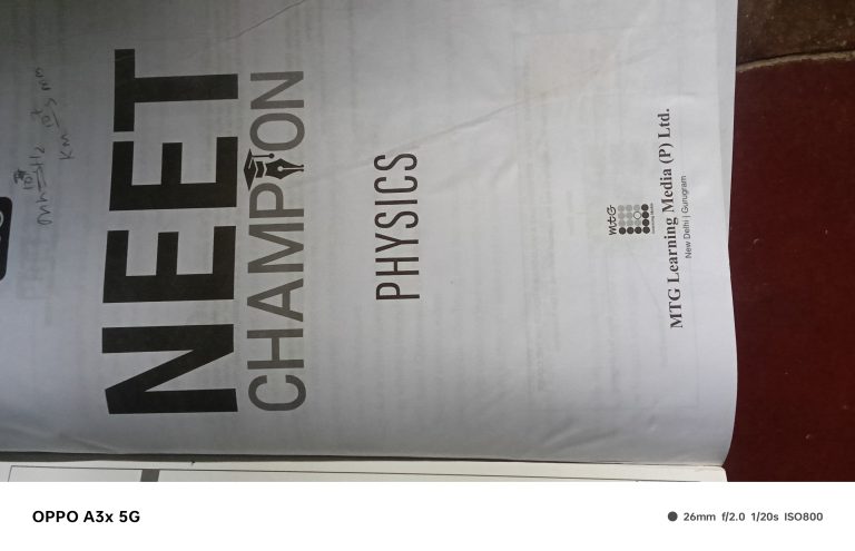 mtG NEET Campion physics