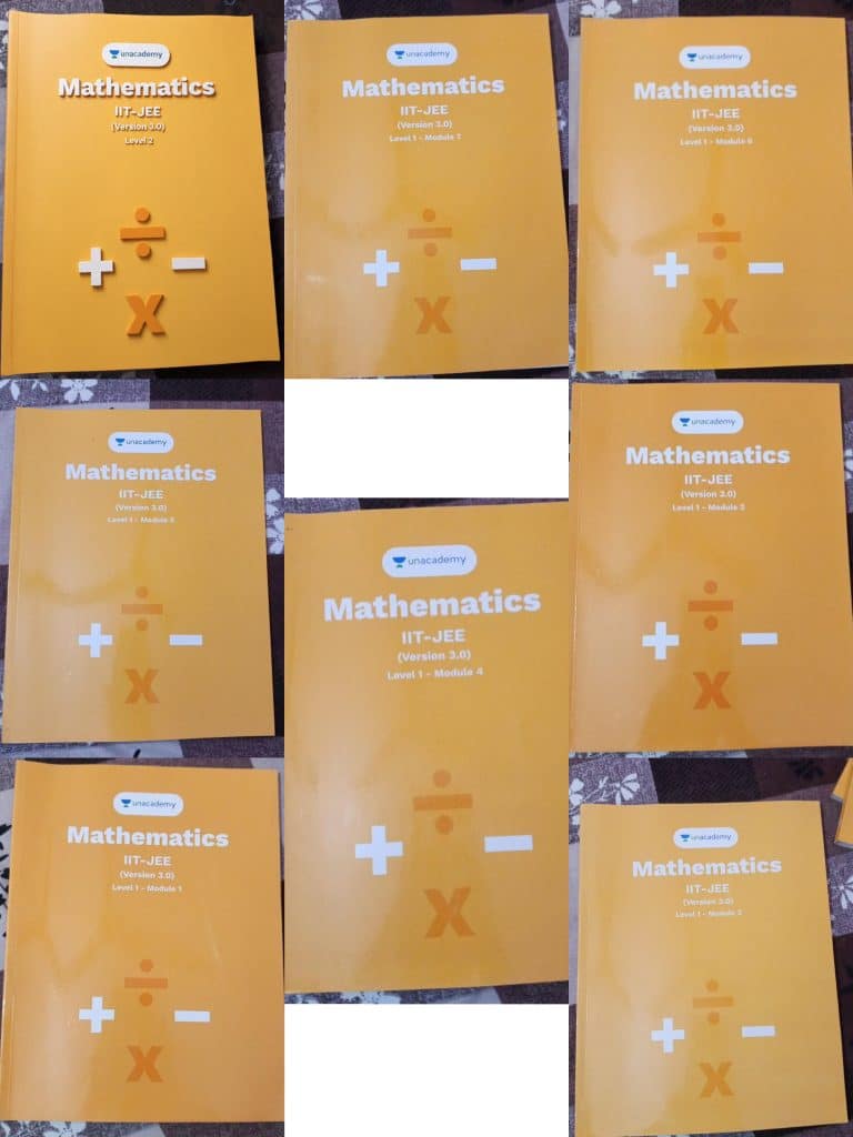 Unacademy maths jee iit 8 books