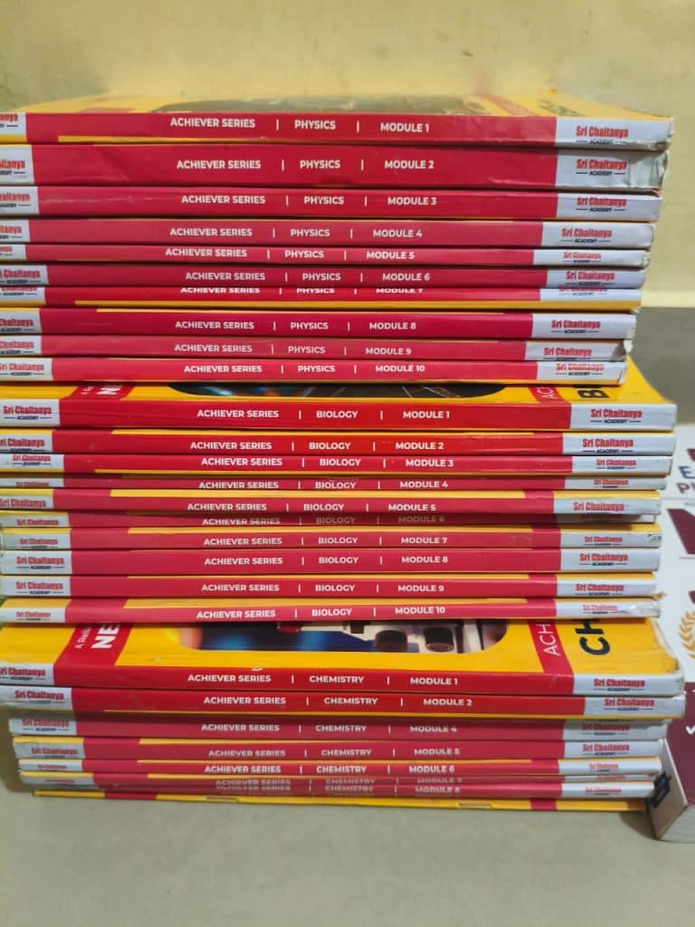 Sri Chaitanya NEET Modules set of 30 Books.