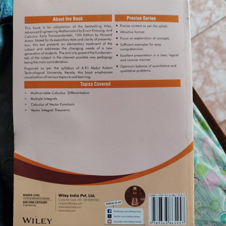 Mathematics for electrical science 2