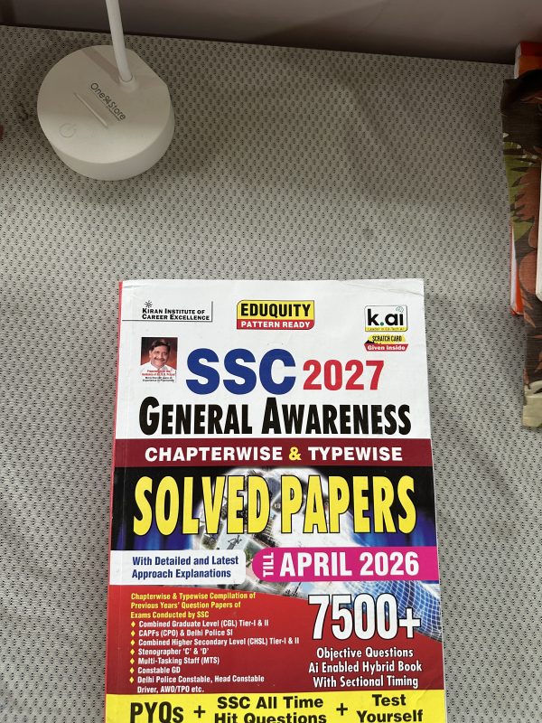 SSC 2027 GA Chater&Typewise Solved papers
