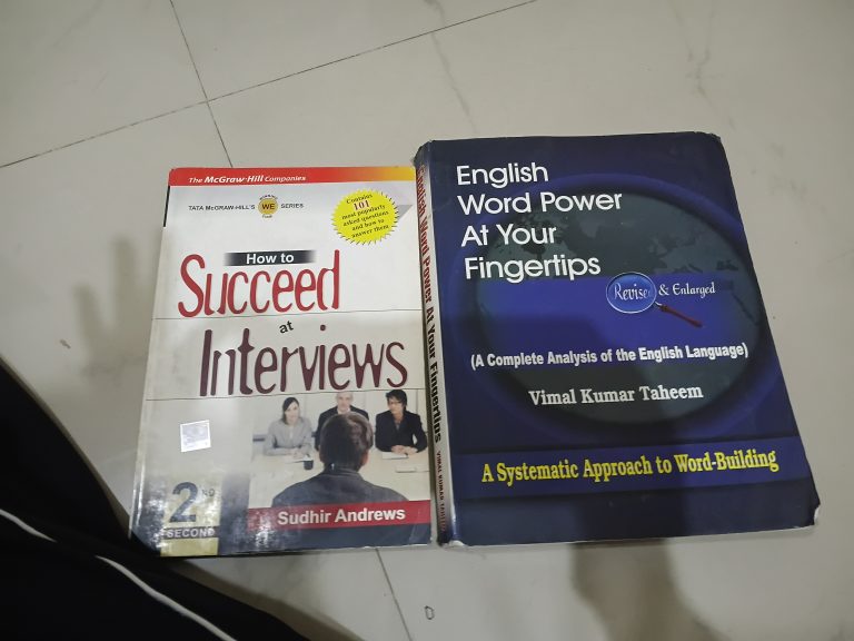 Interview book and word power