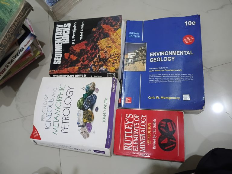 Geology refrence books third year pune university