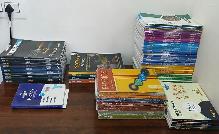 Aakash and PW Modules and some books for NEET