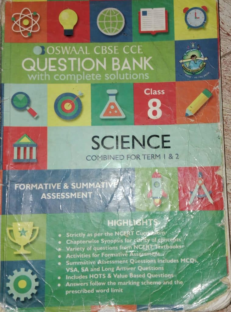 Class 8th Oswaal cbse cce Question bank photo 2