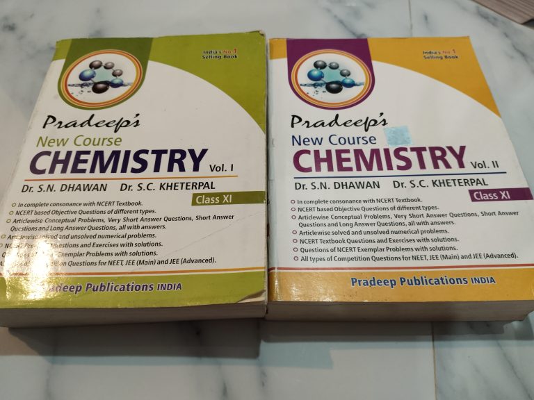 Pradeep Chemistry Class 11 (Volume 1 and 2)