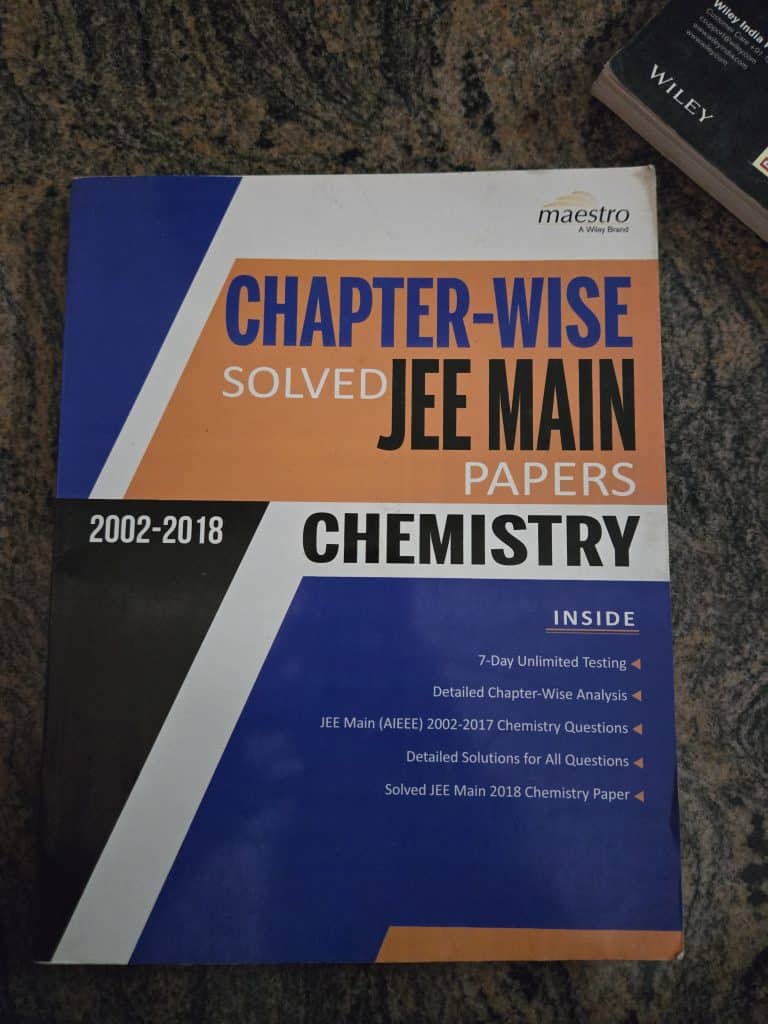 Chapter wise jee main papers for chemistry by maes