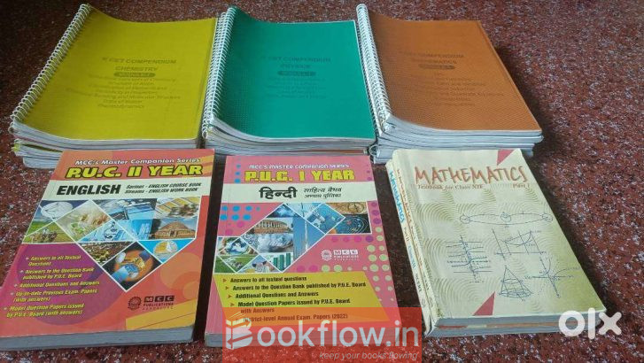 KCET Books + 12th Maths & PUC Language Guides