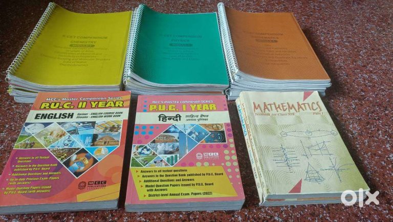 KCET Books + 12th Maths & PUC Language Guides