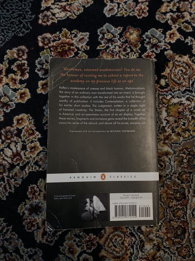 Metamorphosis and other Stories by Franz Kafka
