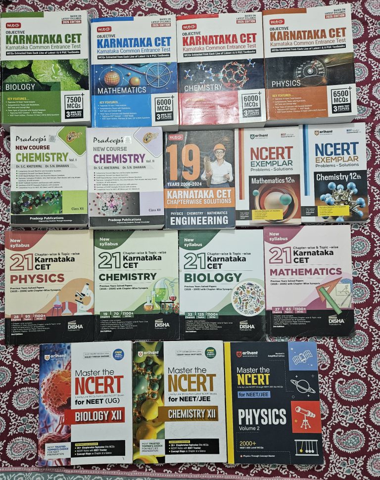 KCET Competitive & PU2 – PCMB 2025-26 Edition