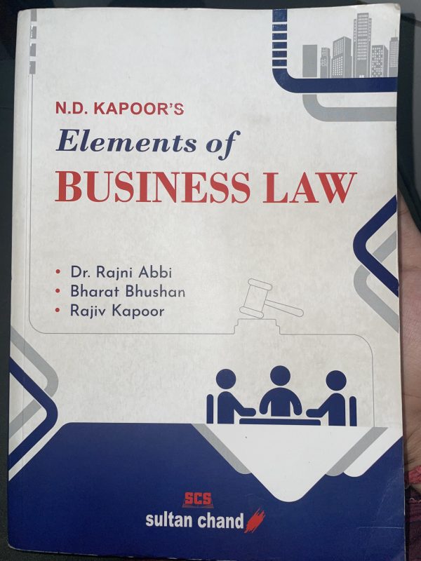 ND Kapoor’s Elements of Business Laws