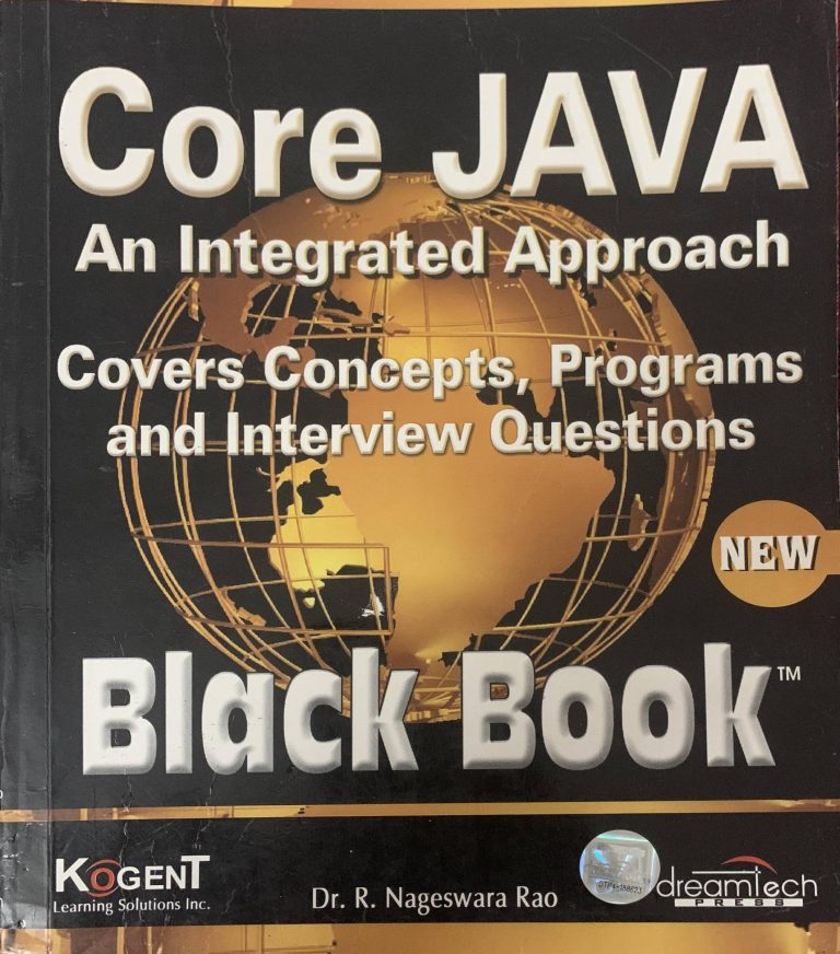 Core Java: An Integrated Approach Black Book