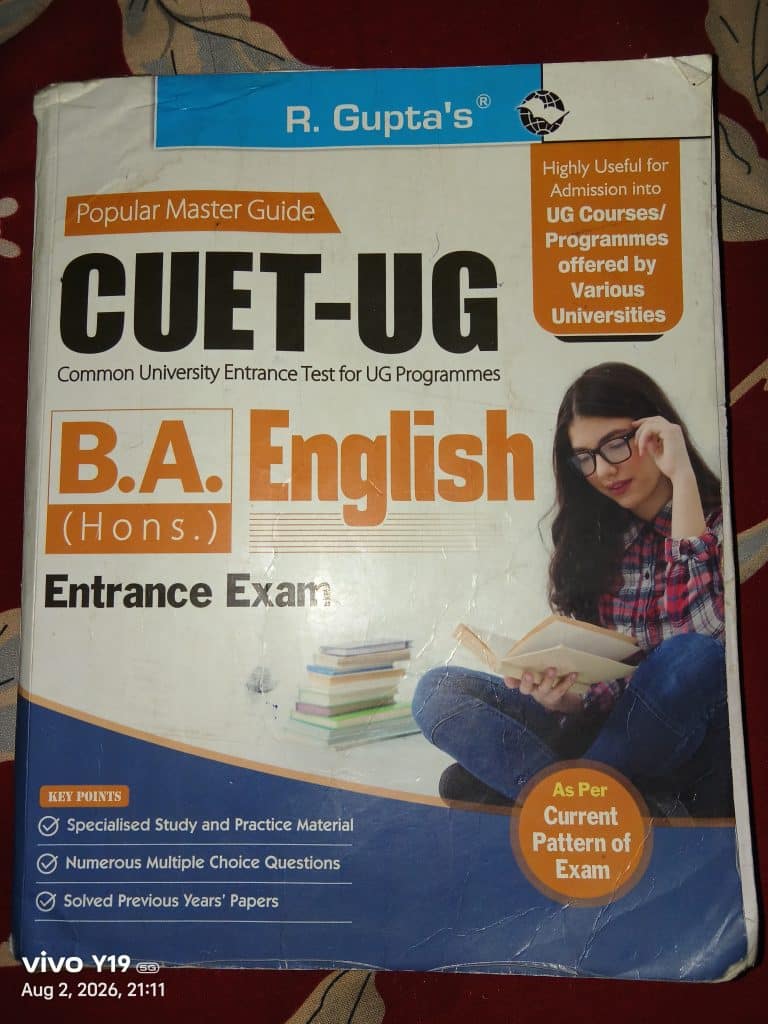 Cuet ug entrance test master guide BA english hons