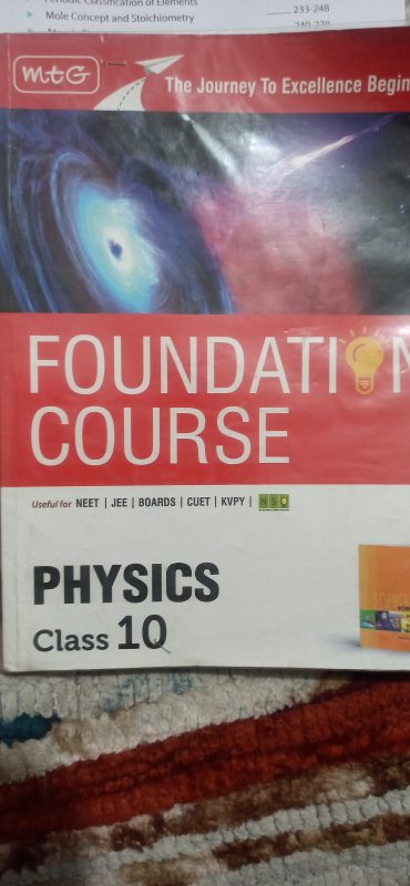 Foundation Course MTG physics
