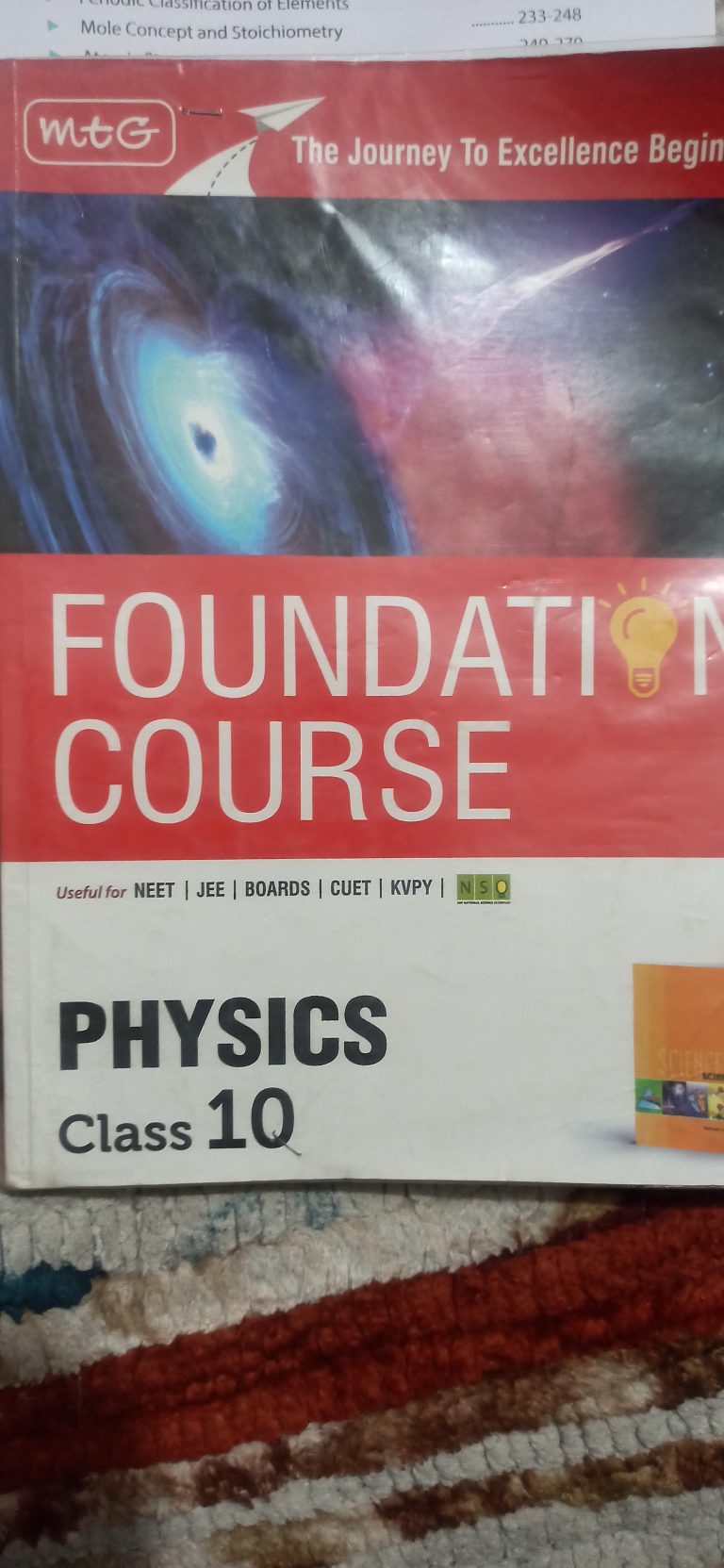 Foundation Course MTG physics
