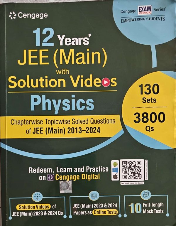 12 years JEE Main Solved Questions Physics