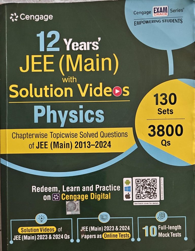 12 years JEE Main Solved Questions Physics