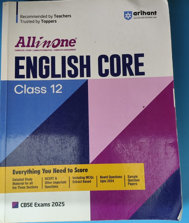 All in One English Core Class 12 CBSE -2025