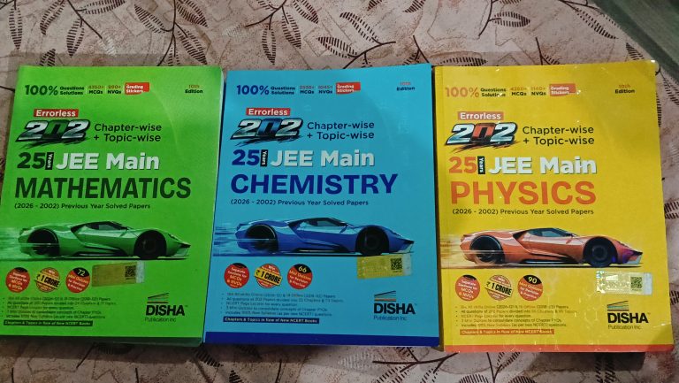 Disha Errorless PYQ Books Combo