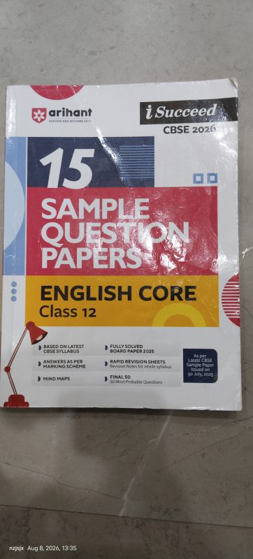 English sample question paper