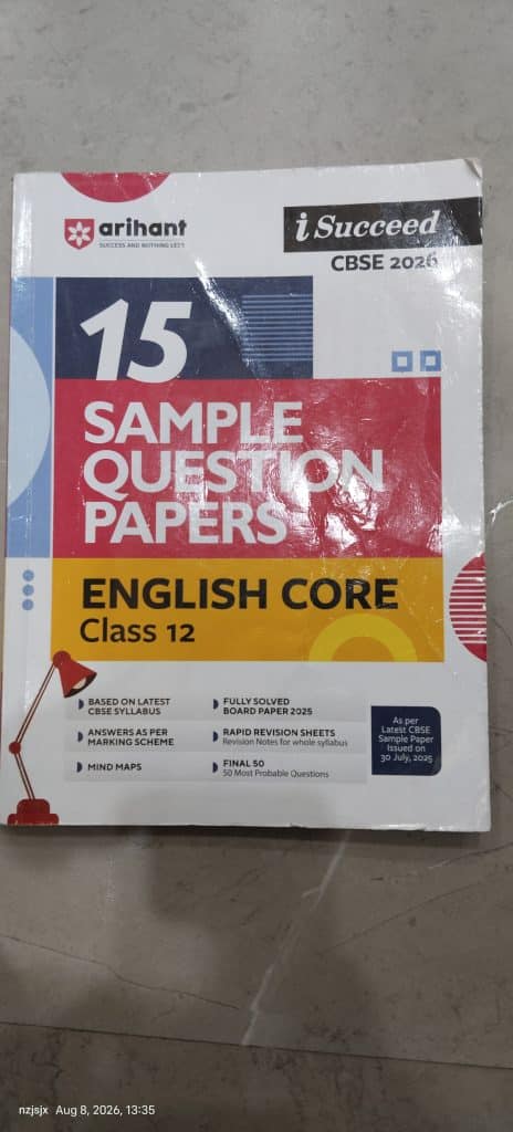 English sample question paper