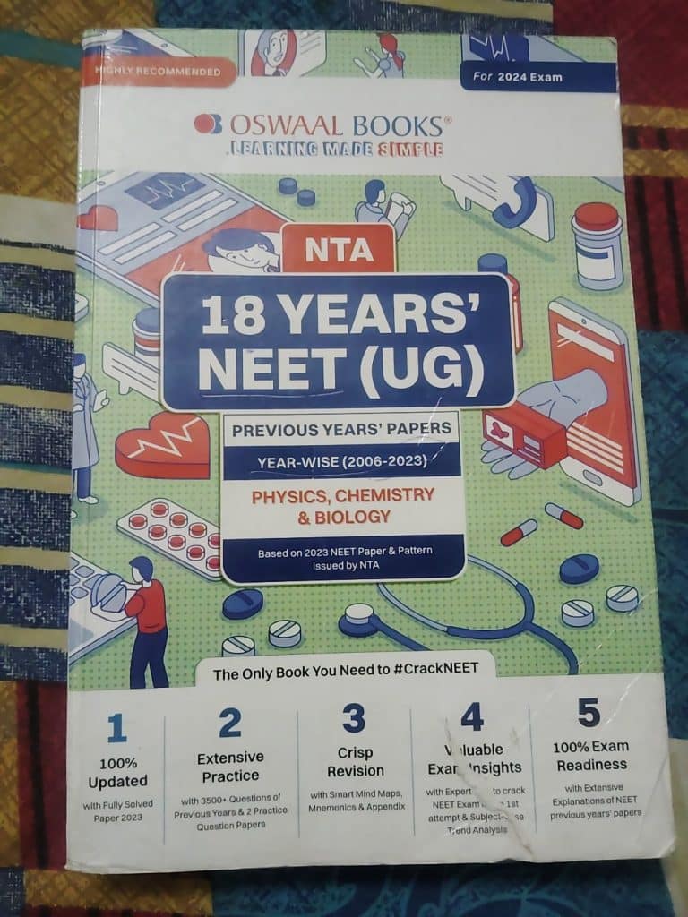 Oswal 18years NEET(UG)previous year question Paper