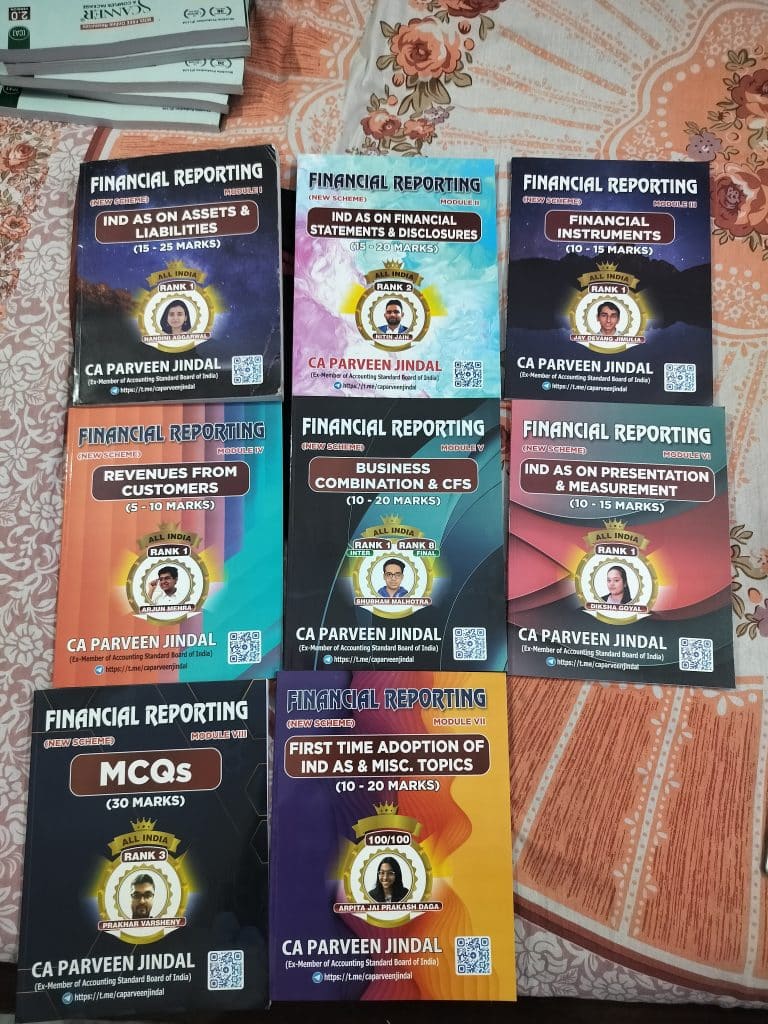 CA FINAL G1 FR’s hard books of CA PARVEEN JINDAL