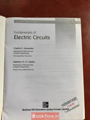 Fundamentals Of Electric circuits