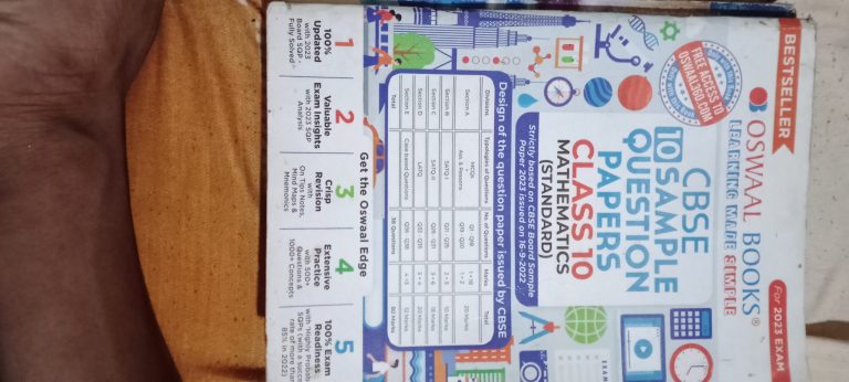 CBSE 10SAMPLE QUESTION PAPER (oswaal books)