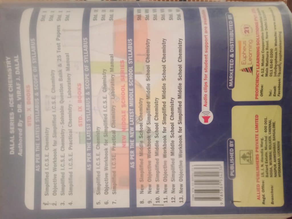 Simplified ICSE Chemistry for class 10th photo 2