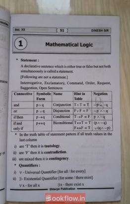 Mathematics Formulae Book for MHT-CET(Chapterwise