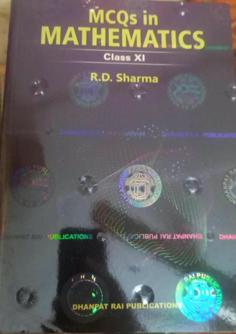 MATHEMATICS – Rd sharma (class XI) + MCQs booklet