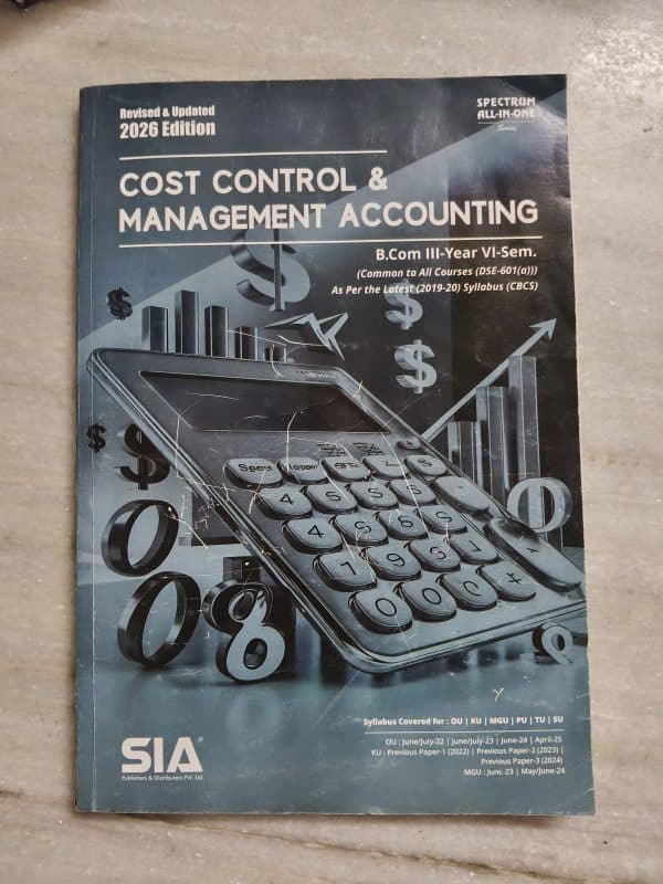 Cost control & Management Accounting