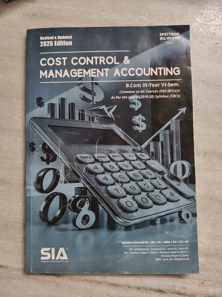 Cost control & Management Accounting