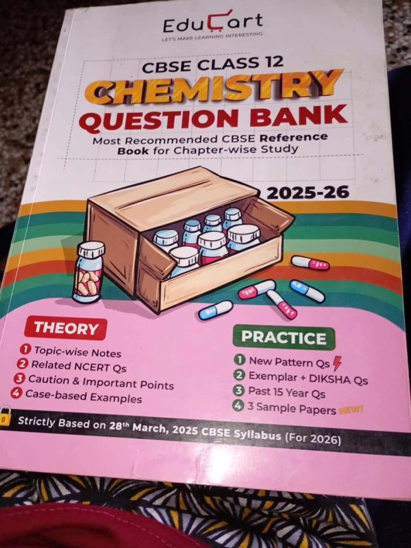 Educart CBSE class 12 chemistry question bank