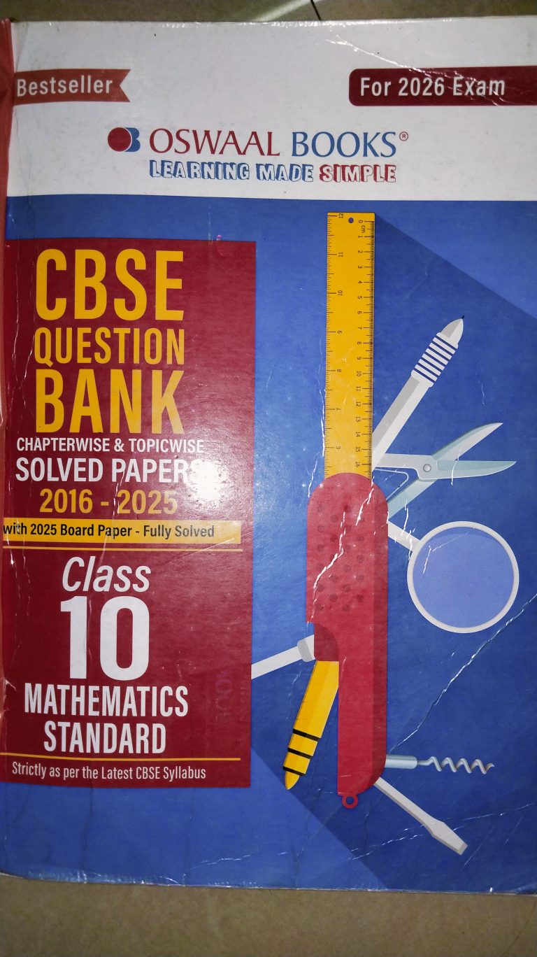 Oswaal Question bank Maths standard Class 10th
