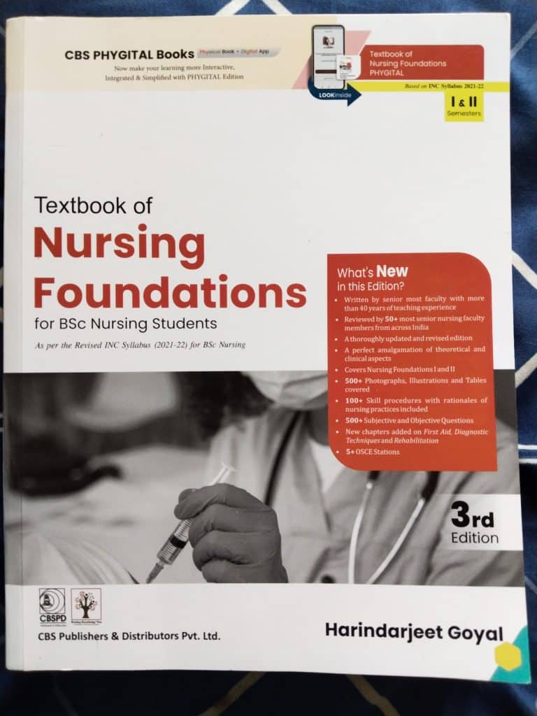 Textbook of Nursing foundations for bsc nursing